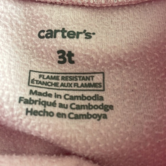 Carters 3T girls winter pajama set - Picture 4 of 7